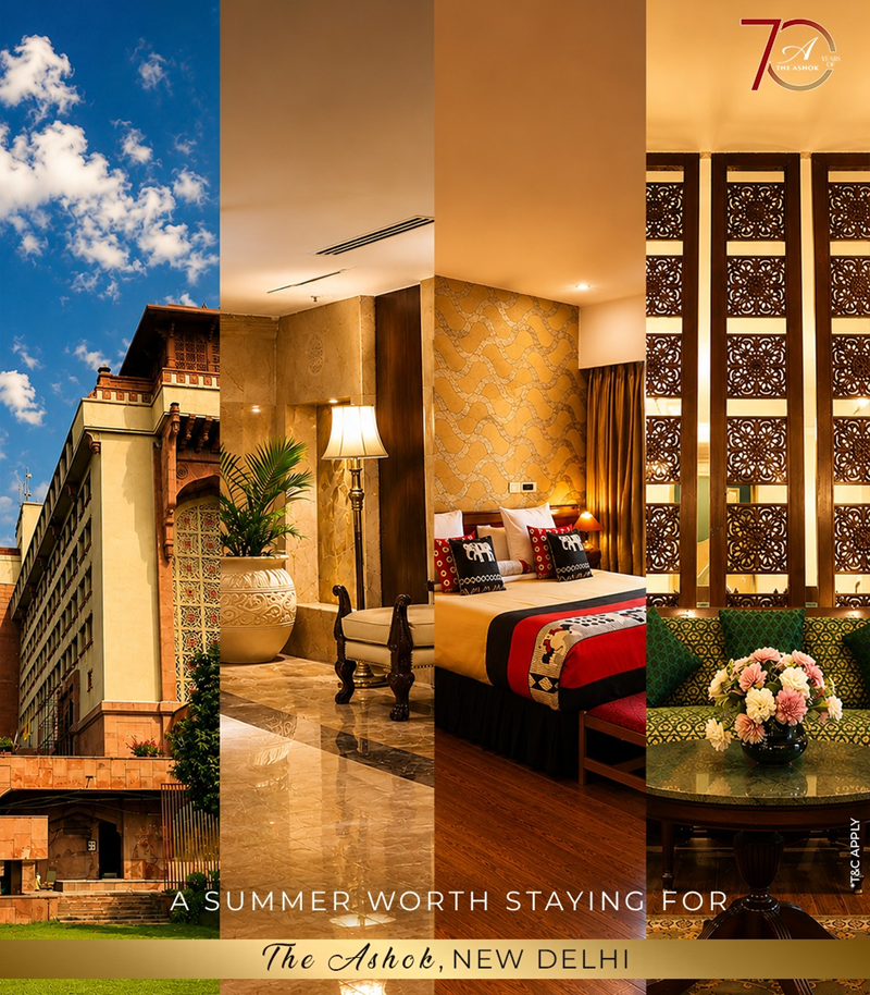 Make unforgettable stays at The Ashok of ITDC
